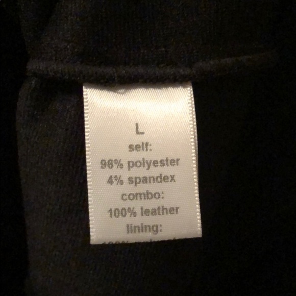 Cut 25 Yigal Azrouel Black Mini Dress/Leather Trim - Picture 4 of 5